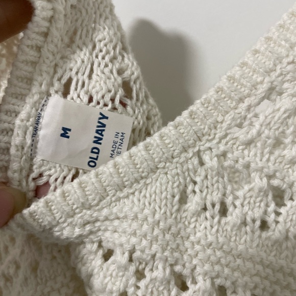 OLD NAVY-100% cotton crochet tank - Picture 2 of 3